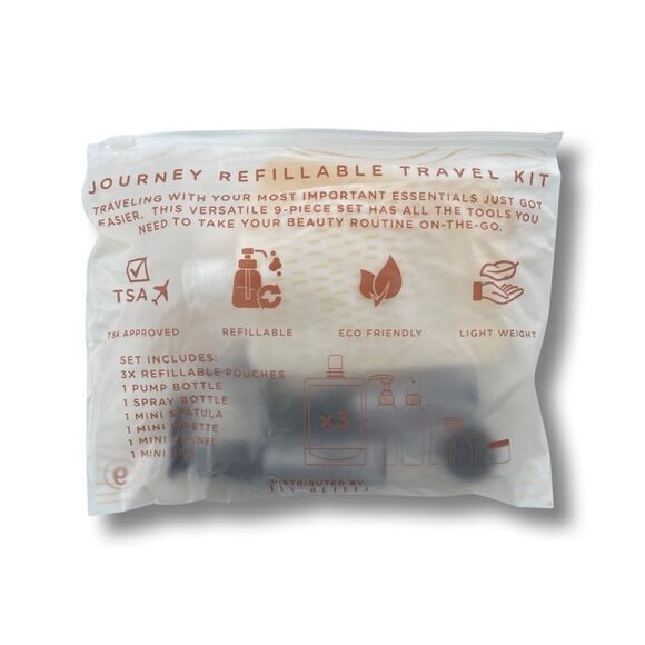 Ivy Olivia Journey 9-Piece Refillable Travel Kit New in Pkg - Picture 5 of 5